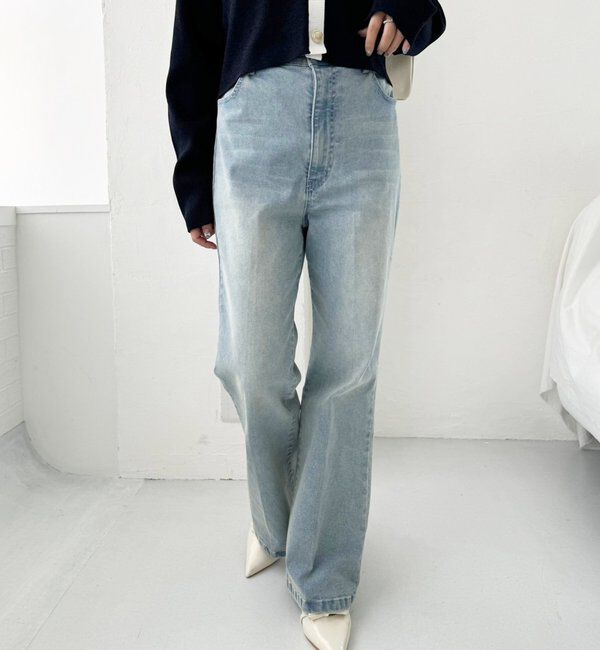  「【WEB限定】ストレッチ美脚デニムパンツ」|その他|