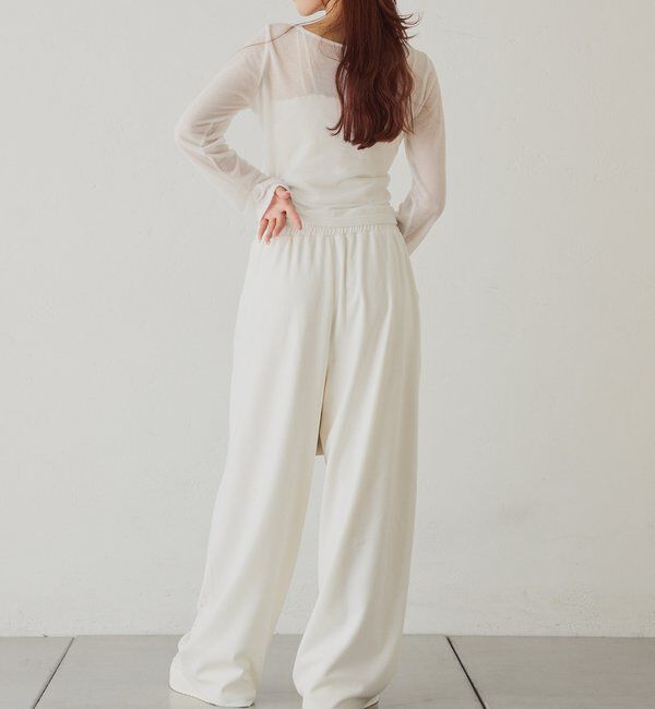  「セットアップ対応／裾ビジューカットパンツ」|その他|