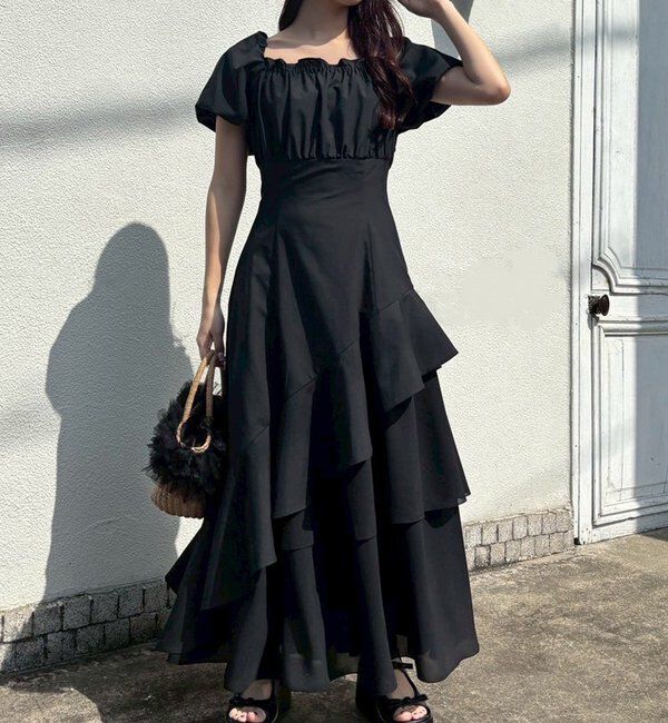  「【リバイバル】イレヘムティアードロングワンピース」|ワンピース|