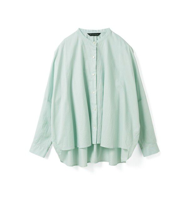 mizuiro ind「mizuiro ind バックギャザーワイドシャツ」|シャツ・ブラウス|ミント