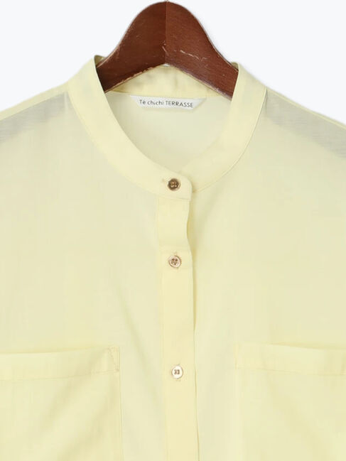 Te chichi TERRASSE「メタルボタンドロストシャツ《2025spring catalog item》」|シャツ・ブラウス|