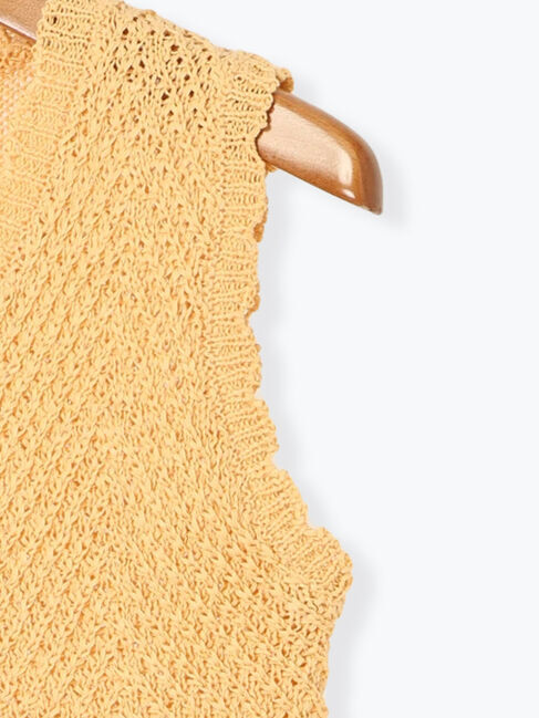 Lugnoncure「テープヤーンニットベスト《2025summer catalog item》」|ニット・セーター|