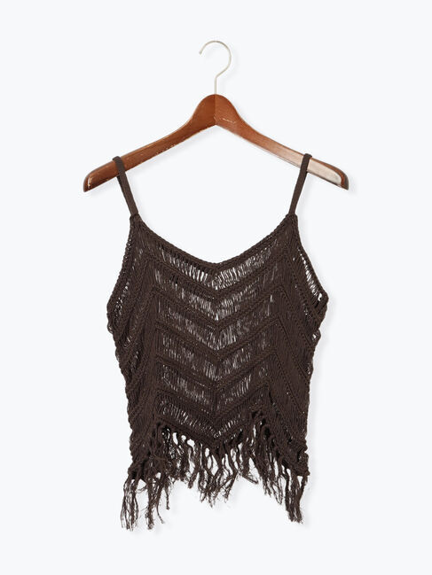 Te chichi「フリンジニットキャミソール」|ニット・セーター|