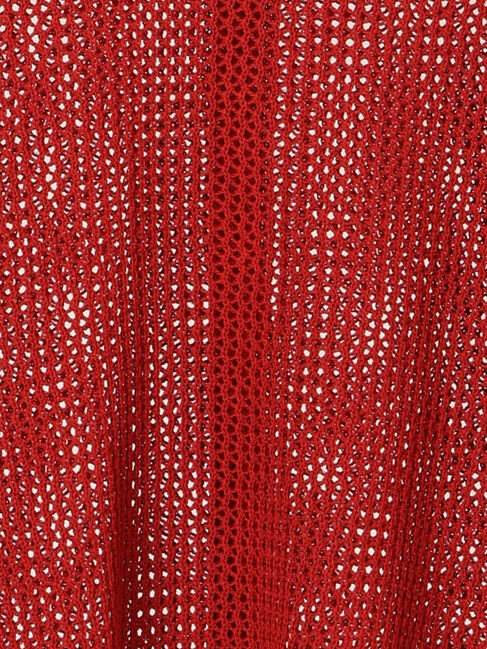 Lugnoncure「麻タッチ衿付きメッシュニットカーディガン」|カーディガン|