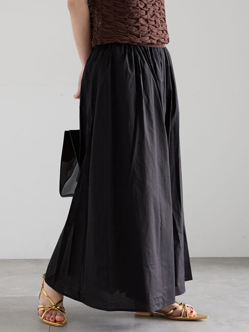 Te chichi「コットンギャザースカート」|スカート|ブラック