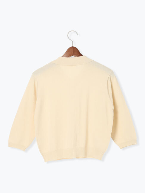 Te chichi TERRASSE「衿付き7分袖カーディガン」|カーディガン|