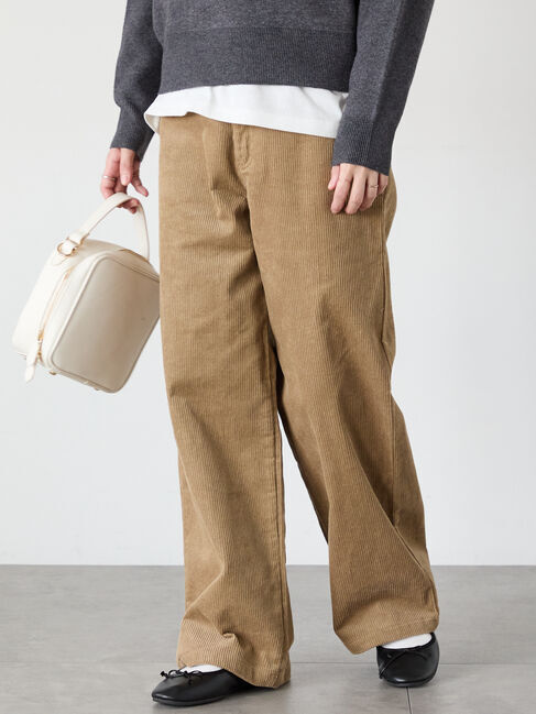 Lugnoncure「コーデュロイパンツ」|その他|ベージュ