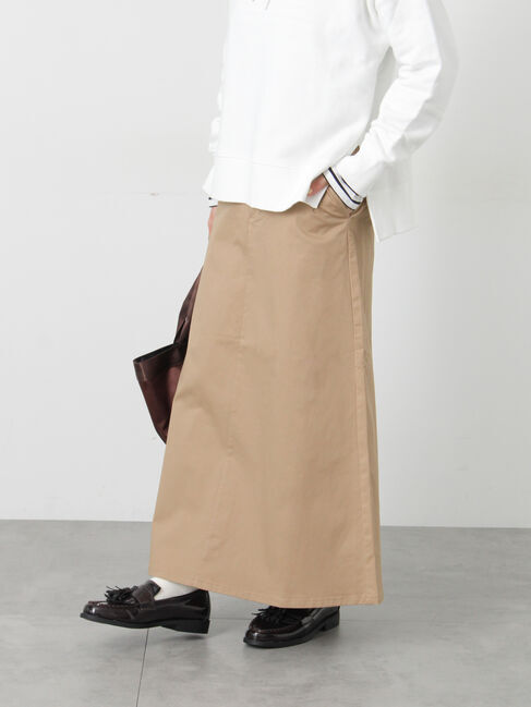 Lugnoncure「チノスカート」|スカート|ベージュ