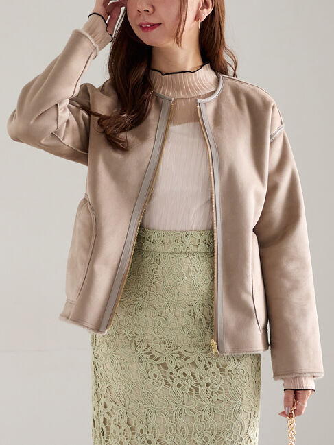 Te chichi「リバーシブルファームートンブルゾン」|ブルゾン・スタジャン|