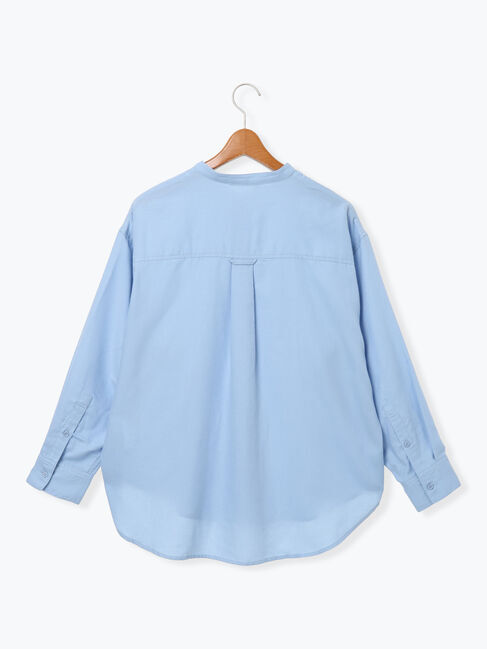 Lugnoncure「刺繍入りバンドカラーシャツ」|シャツ・ブラウス|