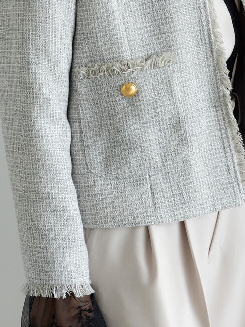 Te chichi「【セレモニーアイテム】ツイードノーカラージャケット」|その他|