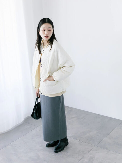 Samansa Mos2 blue「◎ニットタイトスカート」|スカート|