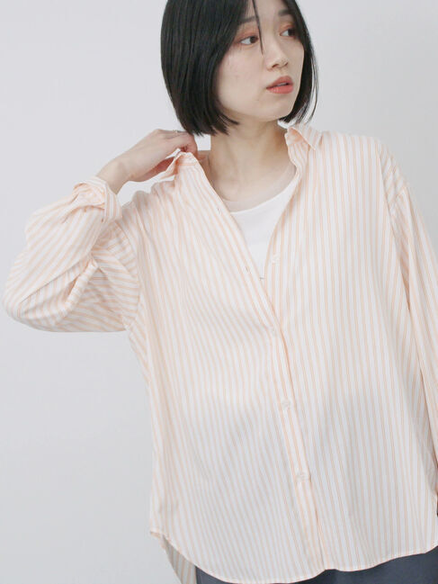 Samansa Mos2 blue「【接触冷感】マルチスタイルシャツ」|シャツ・ブラウス|