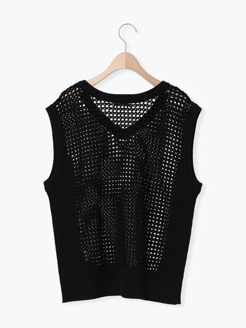 SM2「メッシュニットVネックベスト」|ダウンベスト・ベスト|