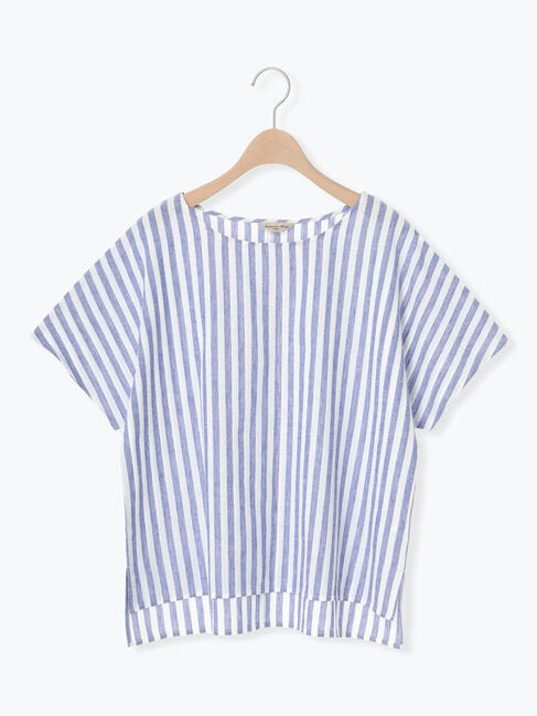 Samansa Mos2「◎綿麻柄アソートボートネックブラウス」|シャツ・ブラウス|