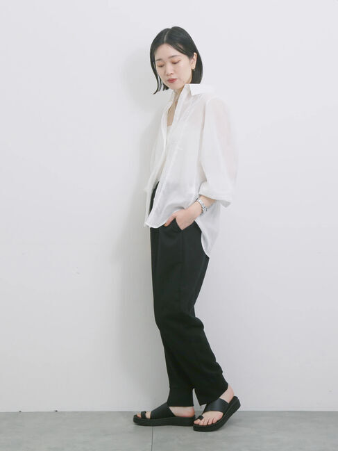 Samansa Mos2 blue「◎裏毛センタースリットパンツ」|その他|