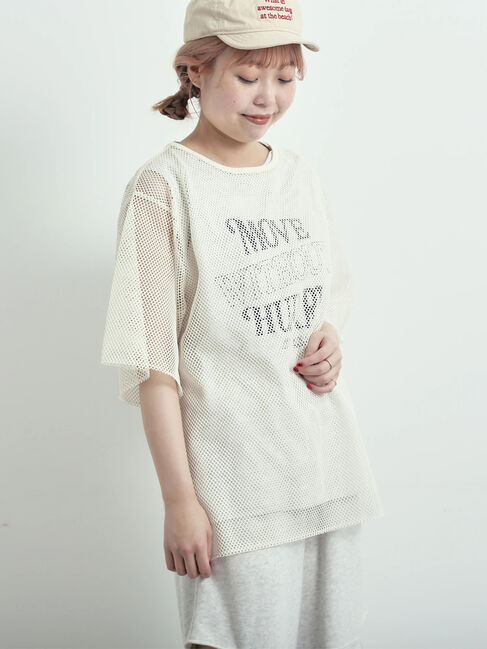 SM2「メッシュTシャツ&プリントノースリーブSET」|Tシャツ・カットソー|