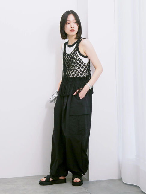 Samansa Mos2 blue「◎アメリカンスリーブタンク」|Tシャツ・カットソー|