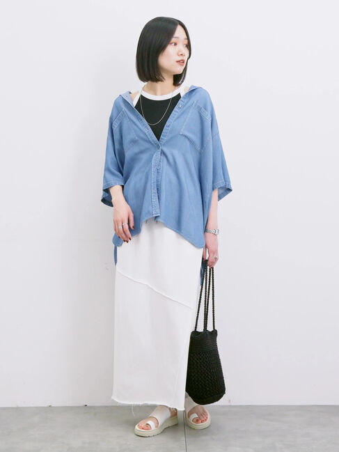 Samansa Mos2 blue「◎アメリカンスリーブタンク」|Tシャツ・カットソー|