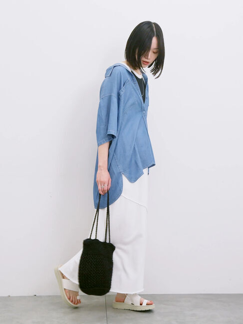 Samansa Mos2 blue「◎アメリカンスリーブタンク」|Tシャツ・カットソー|