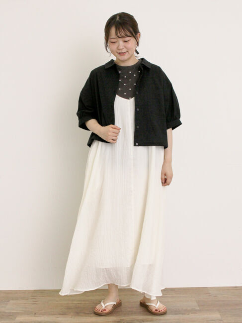 Samansa Mos2「ショート丈シャツ」|シャツ・ブラウス|