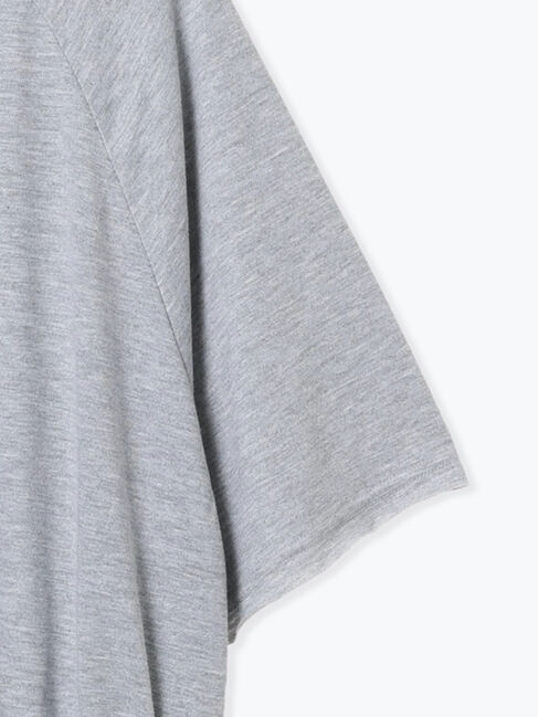 Samansa Mos2 blue「◎【接触冷感】ウエストリボンTシャツ」|Tシャツ・カットソー|