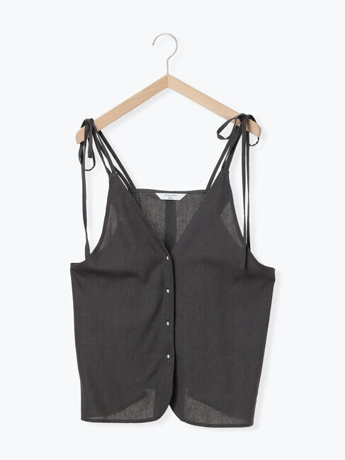 Samansa Mos2 blue「◎キャミソールジレ」|シャツ・ブラウス|