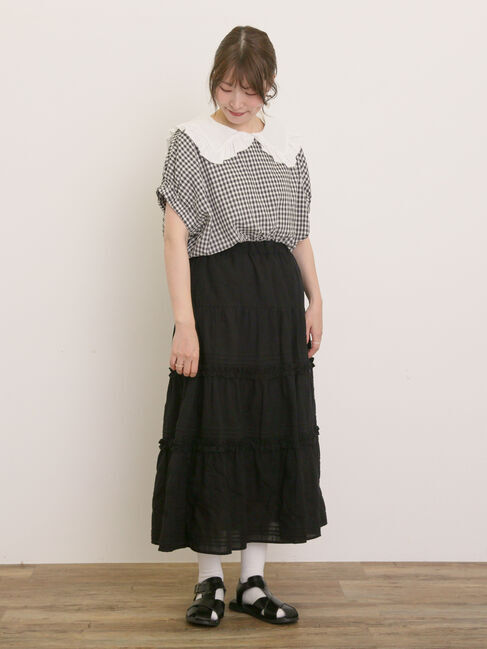 Samansa Mos2「セーラー襟Tシャツ」|Tシャツ・カットソー|