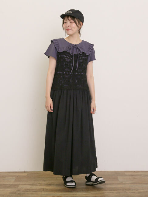 Samansa Mos2「セーラー襟Tシャツ」|Tシャツ・カットソー|