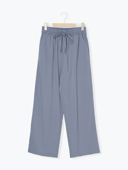 Samansa Mos2 blue「【接触冷感】ワイドイージーパンツ」|その他|