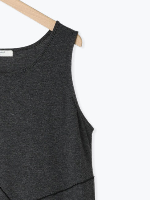 Samansa Mos2 blue「◎【接触冷感】切替カットワンピース」|ワンピース|