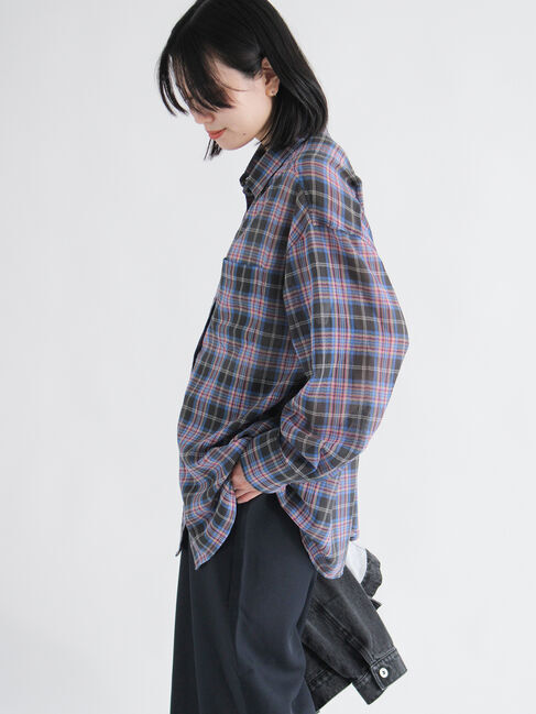sm2rhythm「シアーチェックシャツ」|シャツ・ブラウス|