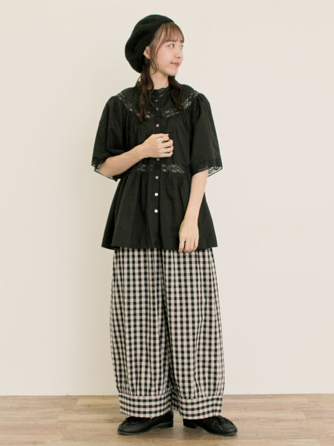 Samansa Mos2「レースティアードチュニックブラウス」|シャツ・ブラウス|