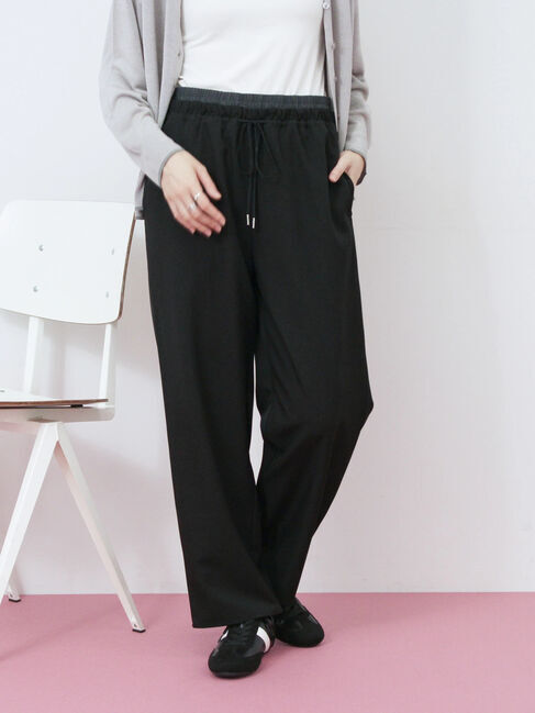 Samansa Mos2 blue「ダブルウエストアソートイージーパンツ」|その他|