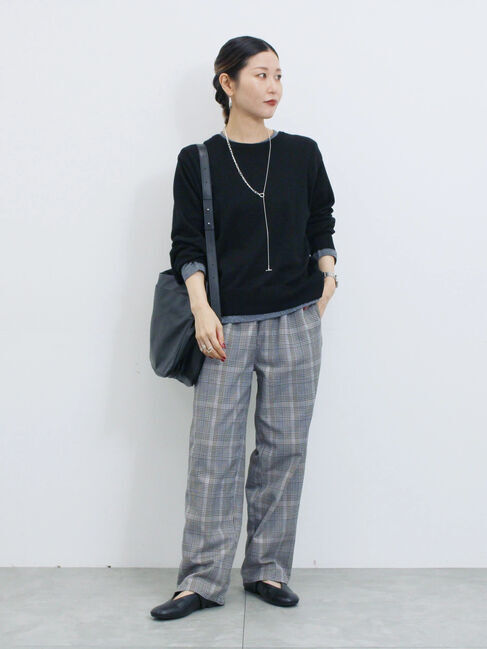 Samansa Mos2 blue「ダブルウエストアソートイージーパンツ」|その他|