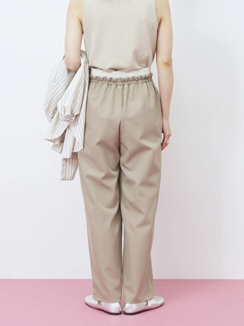 Samansa Mos2 blue「ダブルウエストアソートイージーパンツ」|その他|