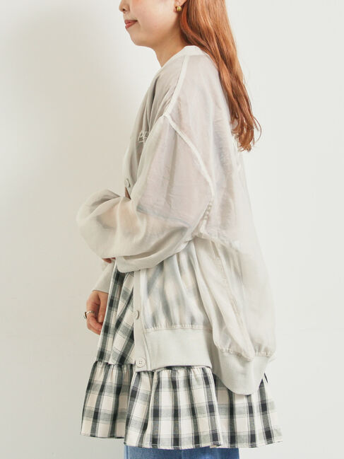 SM2「刺繍ロゴシアーカーディガン」|カーディガン|ベージュ