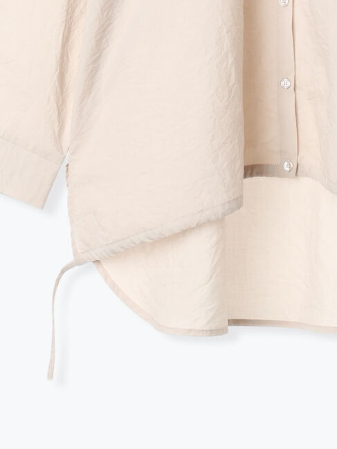 Samansa Mos2 blue「裾ドロストドルマンブラウス」|シャツ・ブラウス|