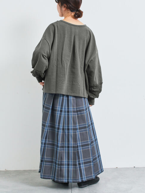 SM2「レース切替裏毛プルオーバー」|Tシャツ・カットソー|