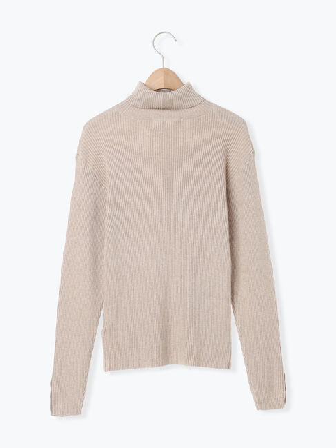 Samansa Mos2「【ゆべし&times;Samansa Mos2】ティペット付リブニット」|ニット・セーター|