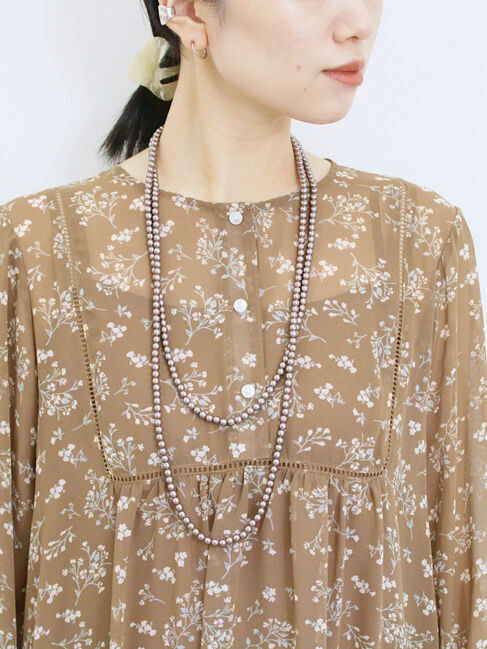 Samansa Mos2 blue「◎花柄ワンピース」|ワンピース|