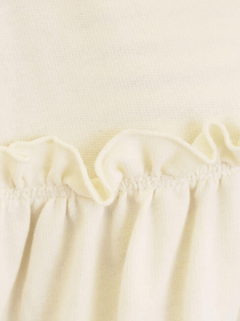 Samansa Mos2「ミニ裏毛切替ギャザープルオーバー」|Tシャツ・カットソー|