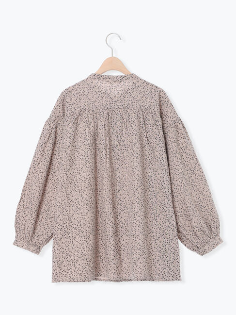 Samansa Mos2「【Cross&times;Linen】ギャザーブラウス」|シャツ・ブラウス|