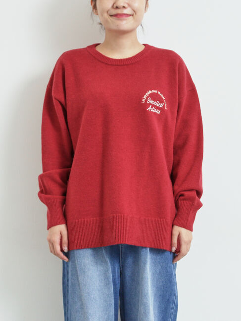 SM2「ロゴ刺繍ニットプルオーバー」|ニット・セーター|