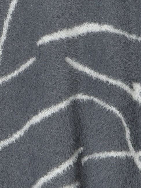 Samansa Mos2 blue「◎ニュアンス柄ニットCD」|カーディガン|