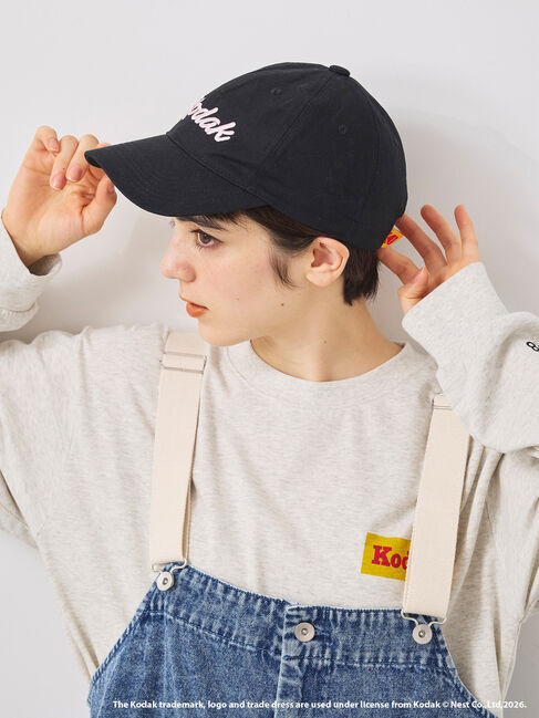 SM2「【KODAK】ロゴ刺繍キャップ」|その他|ブラック