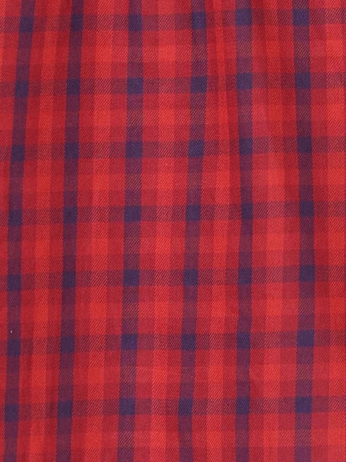 Samansa Mos2 Lagom「チェックバンドカラーシャツ」|シャツ・ブラウス|