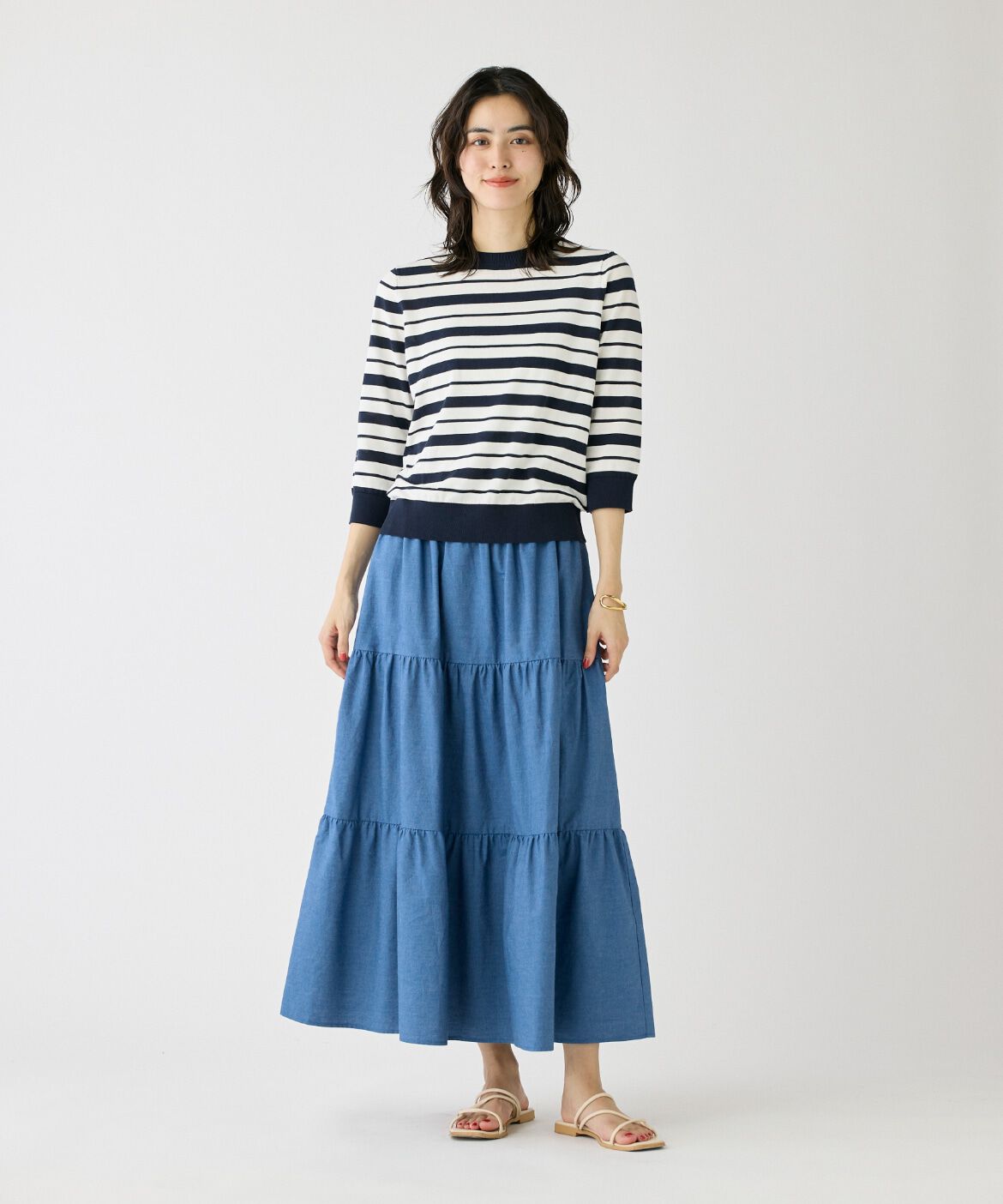 DAY by DAY it&rsquo;s international「ライトデニムティアードスカート」|スカート|