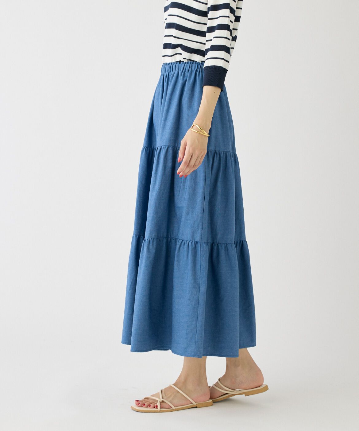 DAY by DAY it&rsquo;s international「ライトデニムティアードスカート」|スカート|