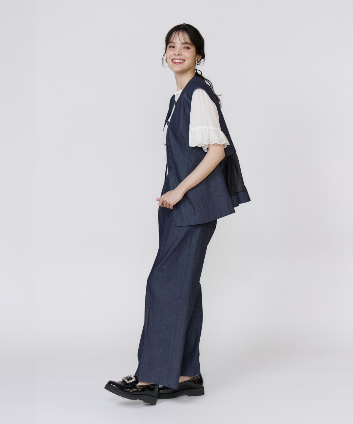 Maglie le cassetto「《美人百花9月号掲載》《ﾌﾗﾝﾄﾞﾙ45周年限定ｺﾚｸｼｮﾝ》ｼｱｰﾄ 」|ダウンベスト・ベスト|